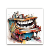 Lighthearted Lyrics Caricature Canvas Art - Beyond T-shirts